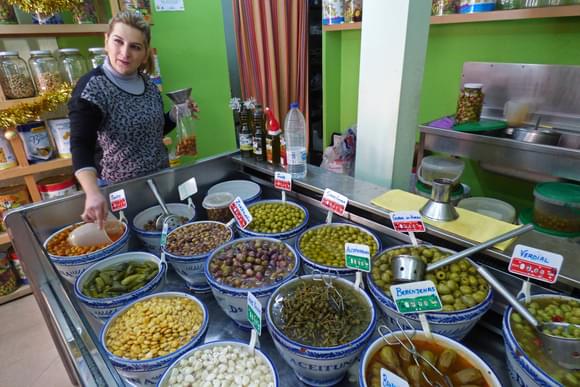 olive shop in seville