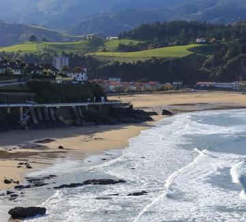 view over deba and cantabrian sea