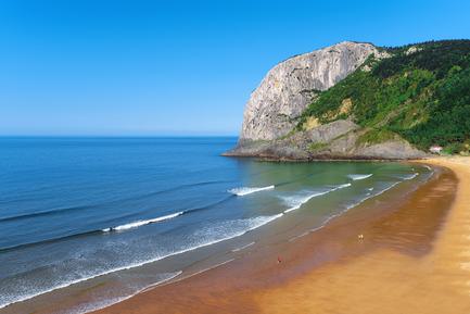 laga beach in basque country