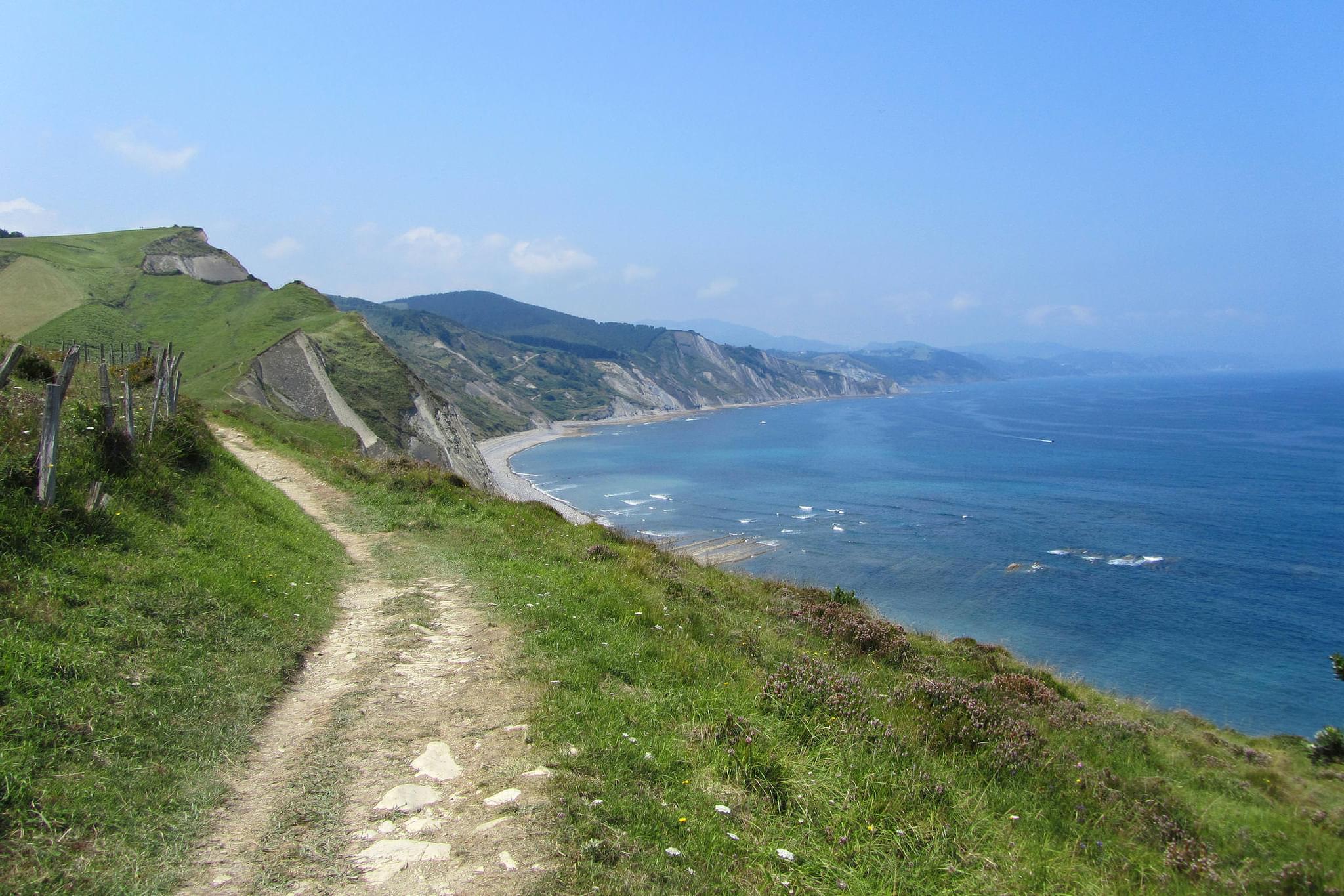 Spain basque inn to inn camino del norte zumaia cliffs trail