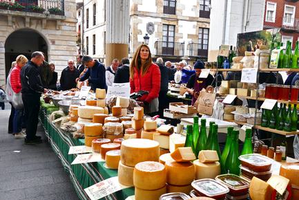 Spain basque ordizia market cheese