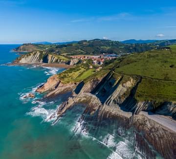 zumaia coast in northern spain
