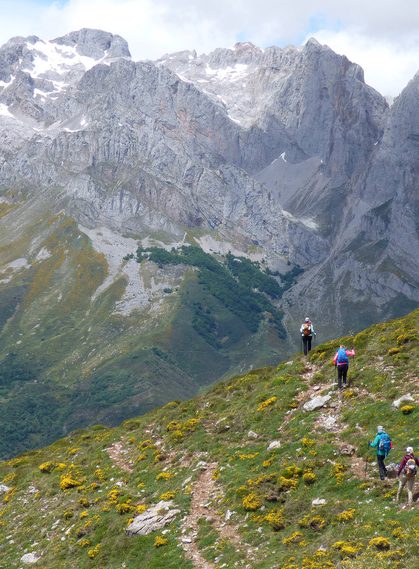 Spain cantabria liebana picos inn to inn day 5 spring valdeon pass hikers 9 c diego