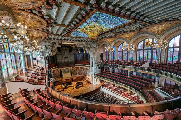 barcelona palau musica ceiling