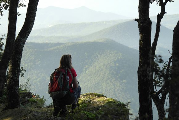 la garrotxa forested peaks