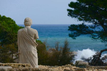 catalonia greek god statue empuries