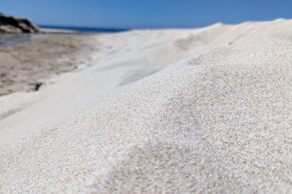 white-sand beach in galicia