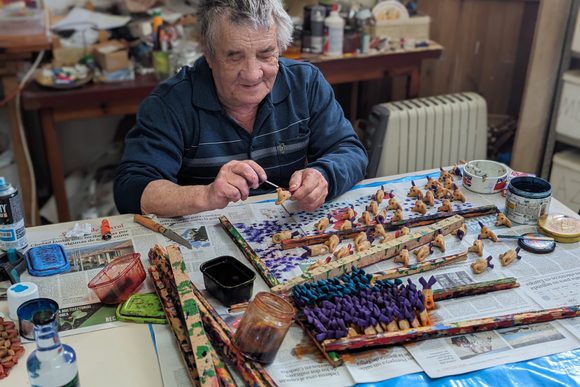 local painting souvenirs in galicia