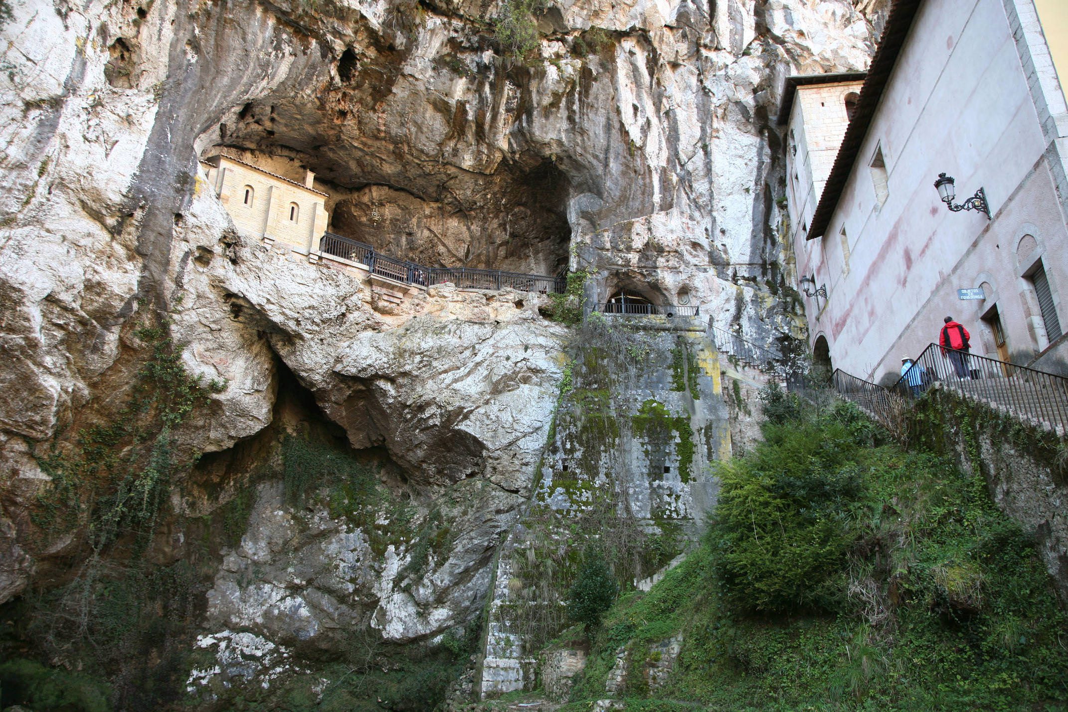 Covadonga shrine, start point of the Christian reconquest of Spain