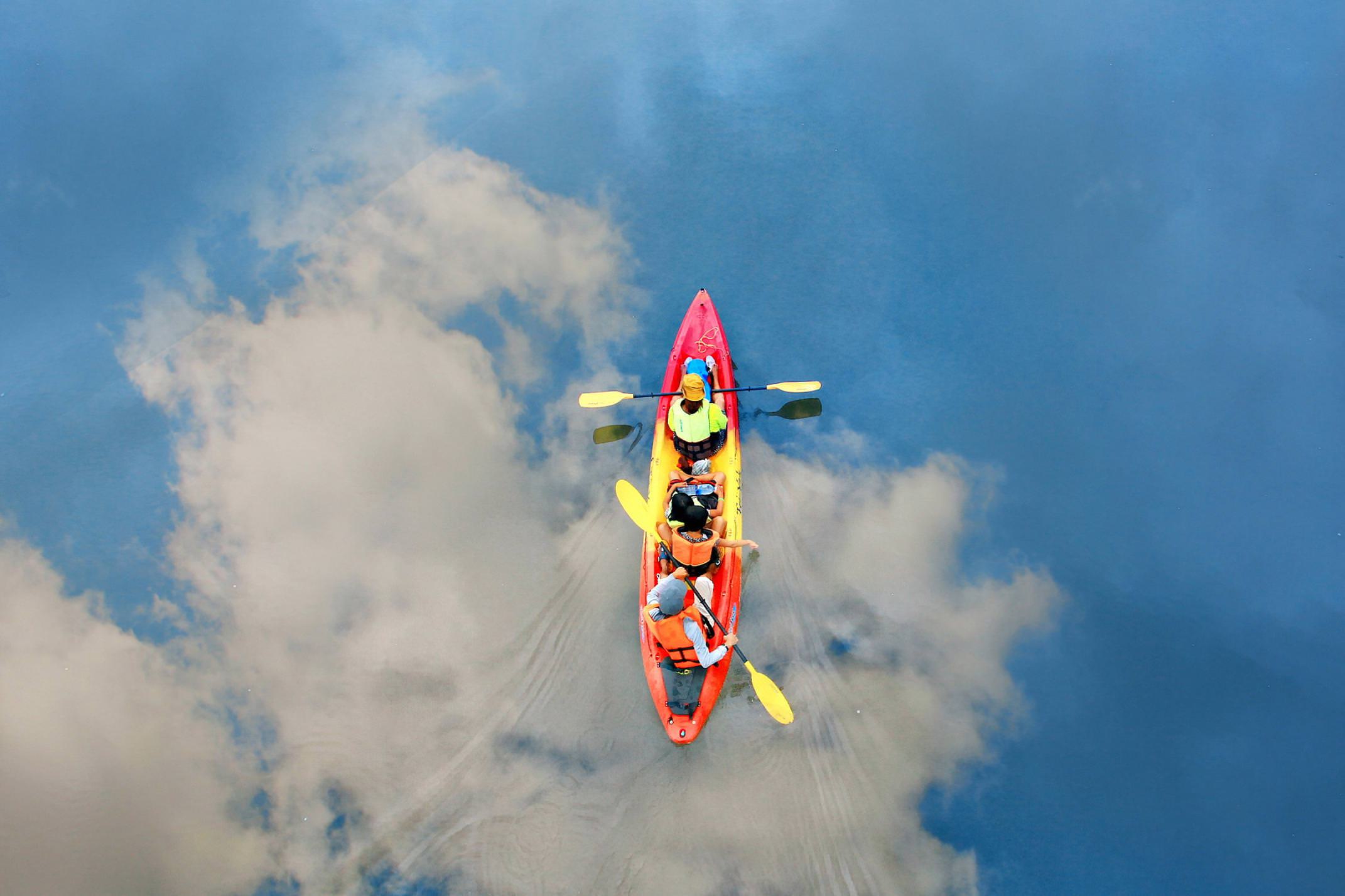 Spain picos de europa canoeing overhead photo