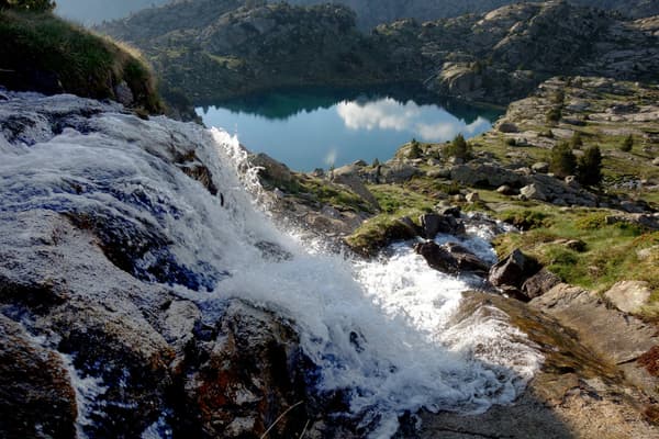 Spain pyrenees catalonia aiguestortes summer waterfall 2 c diego pura