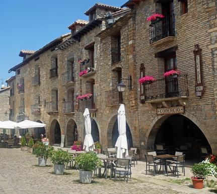 Spain pyrenees huesca ainsa siete reyes hotel square c diego