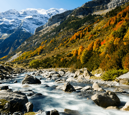 Spain pyrenees ordesa autumn fall canva