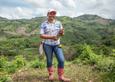 Taking root nicaragua 2013 planting technician berta with treeling