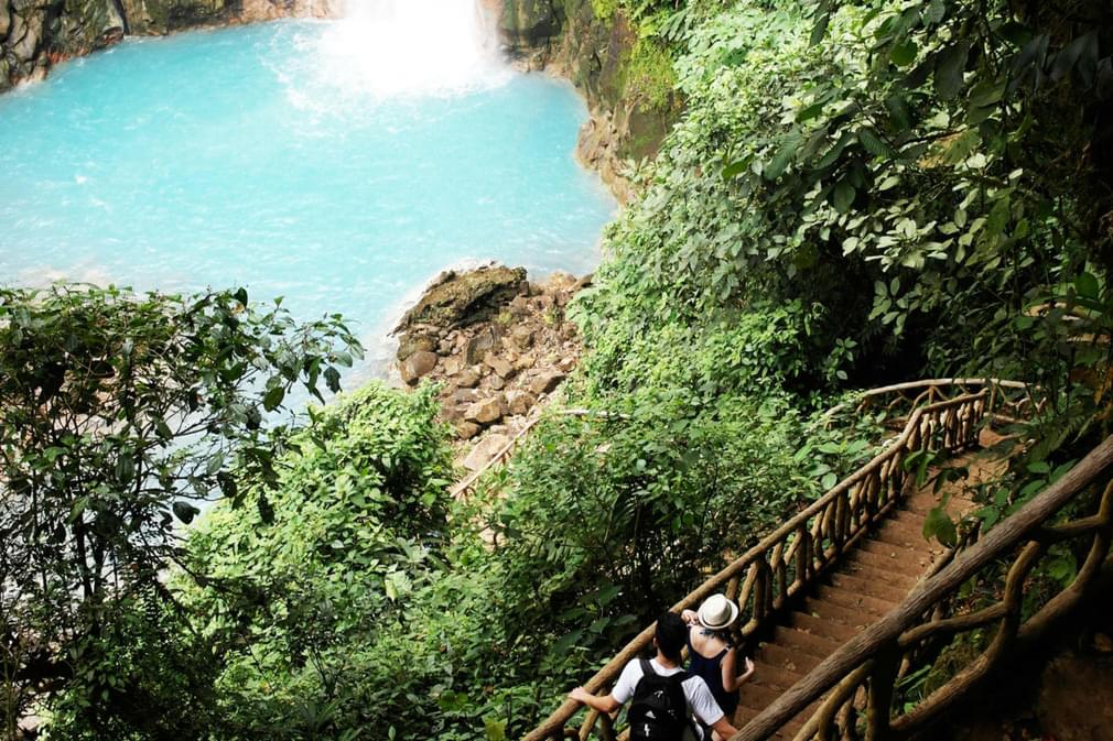 Costa rica tenorio volcano national park walking down to rio celeste waterfall20180829 76980 1ocrqul